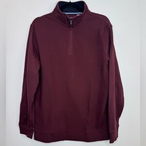 Ted Baker Quarter Zip Men’s Textured Pullover Size M cotton classic chic